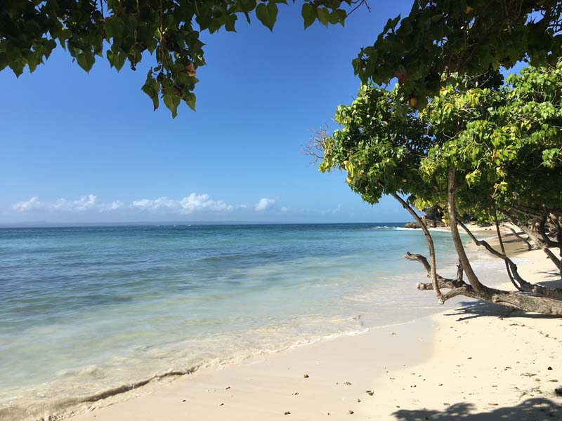 Die Insel Cayo Levantado in der Dominikanischen Republik